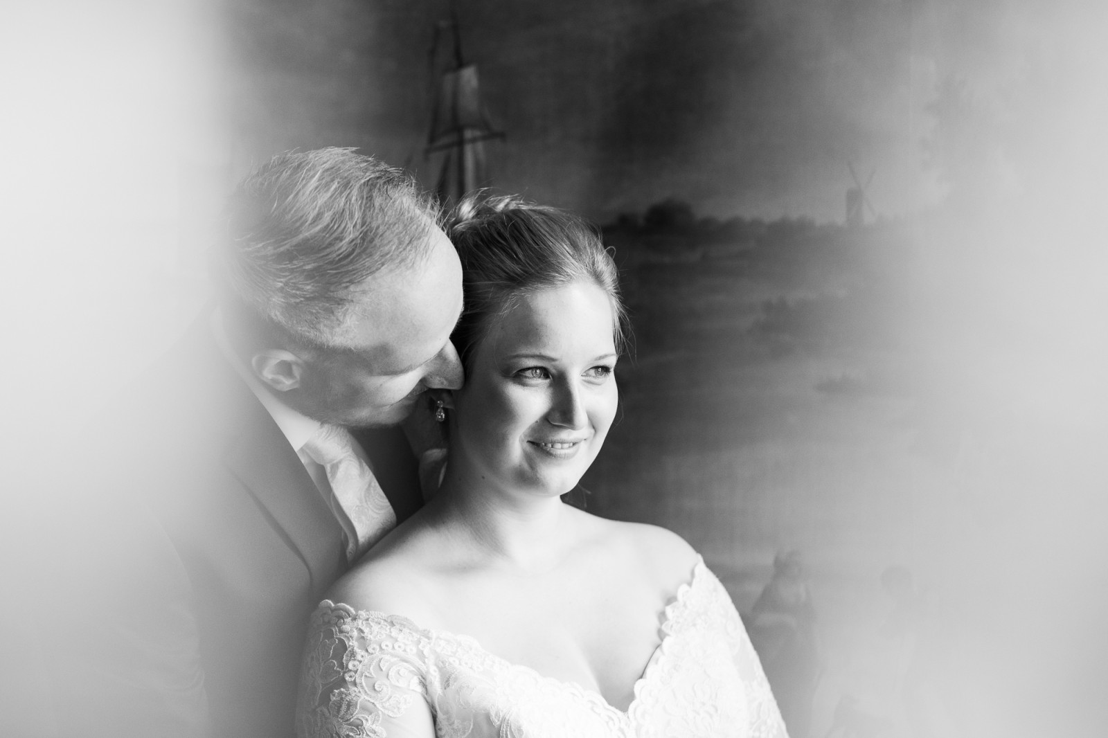 Bruid en bruidegom bij Huis Hotel Vermeer